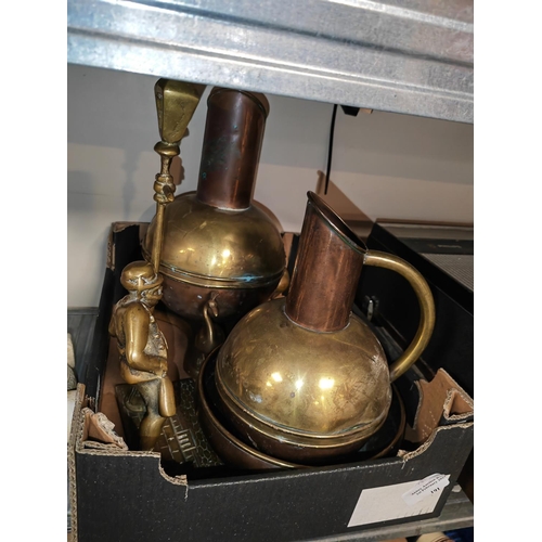 191 - Box Of Quality Brass Ware