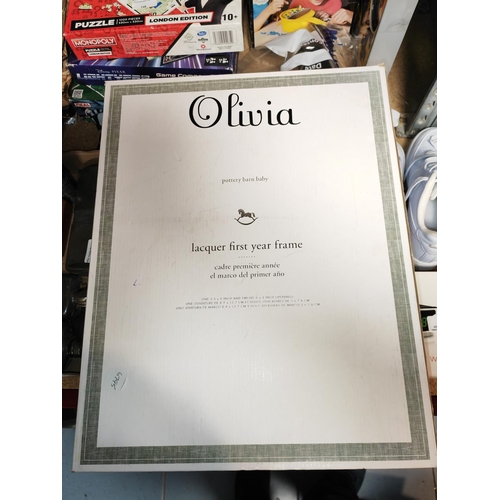 267 - Olivia Lacquered 1St Year Frame Boxed