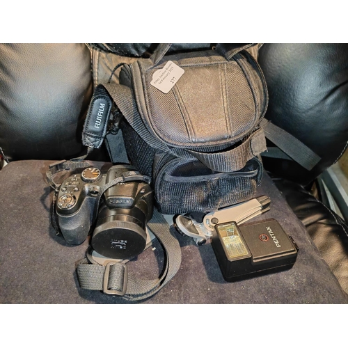 277 - Fuji Film Digital Camera In Bag With Accessories