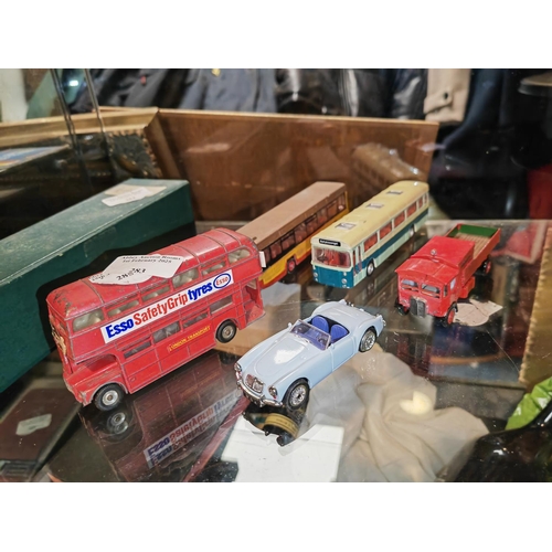 283 - 4 Diecast Vehicles Plus A Dinky Bus