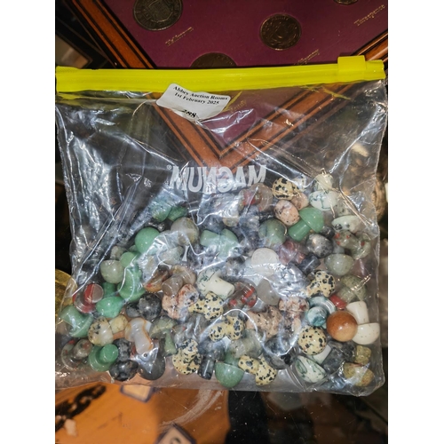 288 - Bag Of Mushroom Shaped Polished Stones