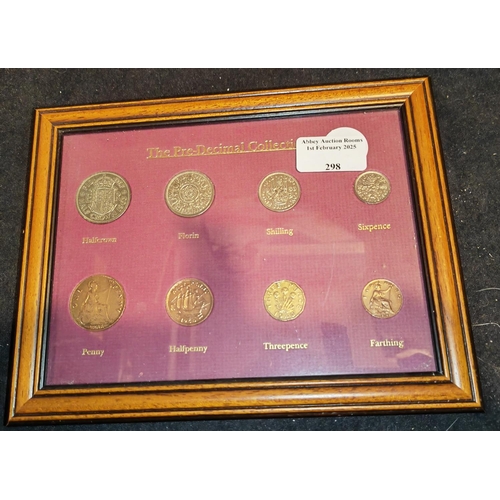 298 - Framed Coin Collection