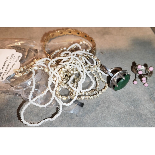 328 - Bag Of Pearl Necklaces And Bangle