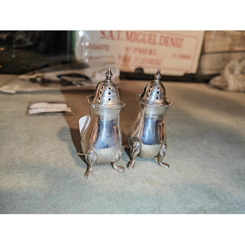 345 - Silver Cruet Set Birm 1924