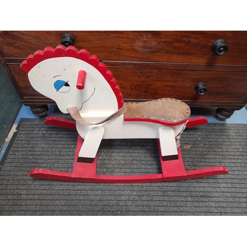 38 - Wooden Rocking Horse