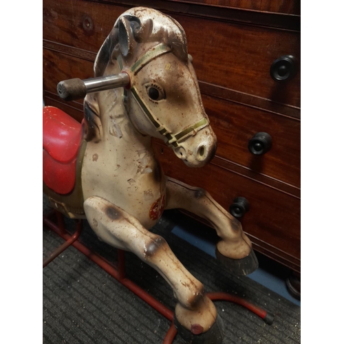 49 - Metal Mobo Range Rider Rocking Horse