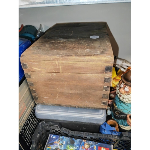 150 - 2 Wooden Boxes Of Artist Tools Etc