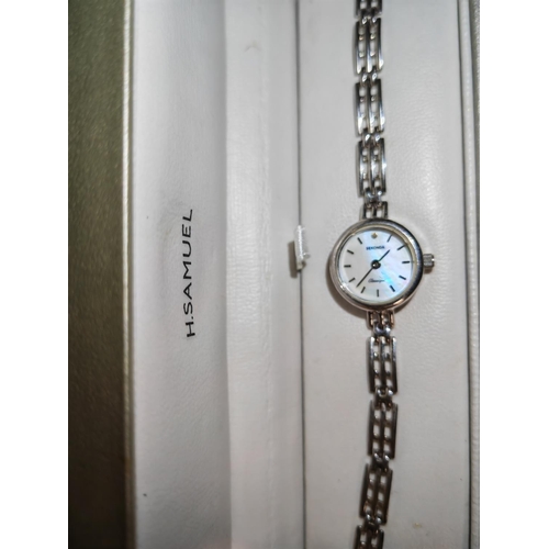 339 - Silver Ladies Sekonda Classique Watch In Box Needs Battery