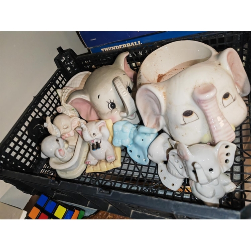 141 - Selection Of 8 Humorous Elephant Ornaments