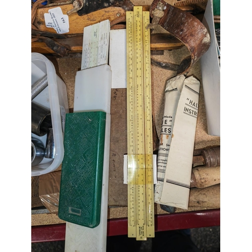 164 - Selection Of Rulers And Slide Rules