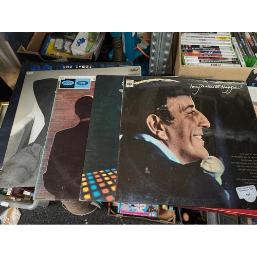 184 - Box Of Lp And Single Records