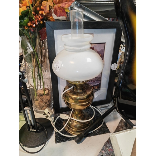 460 - Electric Converted Oil Lamp