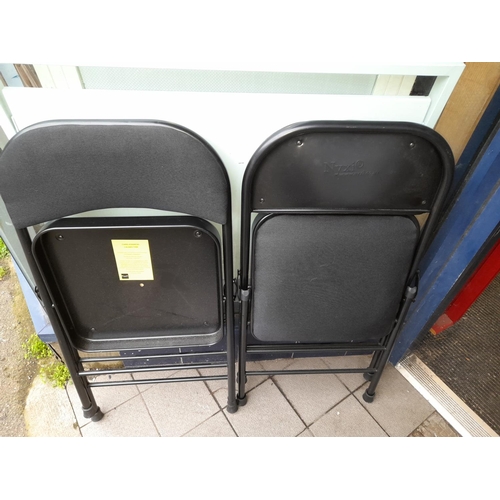 46 - 2 Metal Fold Up Chairs