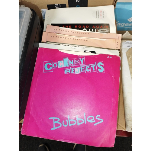 184 - Box Of Lp And Single Records