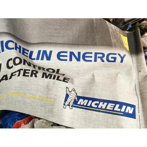 224 - Vintage Large Michelin Garage Banner