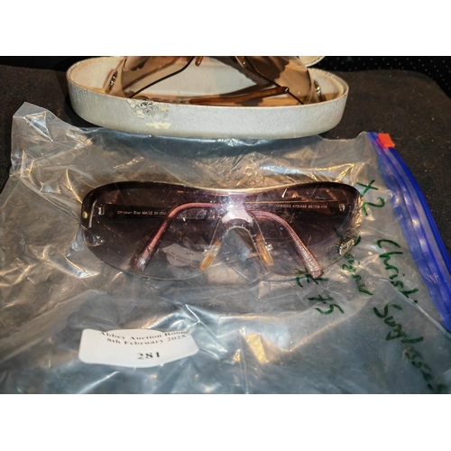 281 - 2 Pairs Of Christian Dior Sunglasses