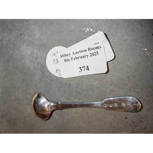 374 - Silver Mustard Spoon