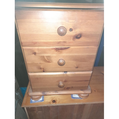 62 - Pine Bedside Cabinet