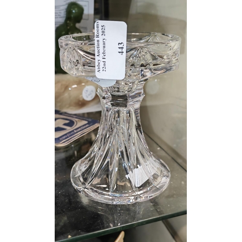 443 - Waterford Crystal Candlestick