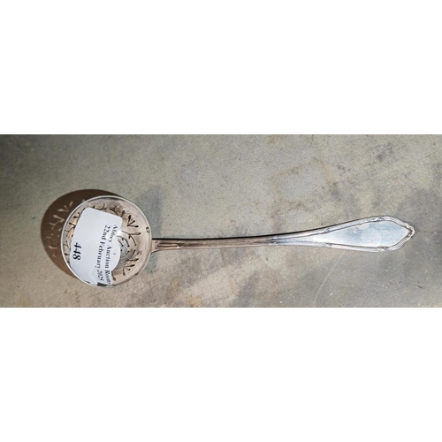 448 - Silver Sugar Spoon/Tea Strainer