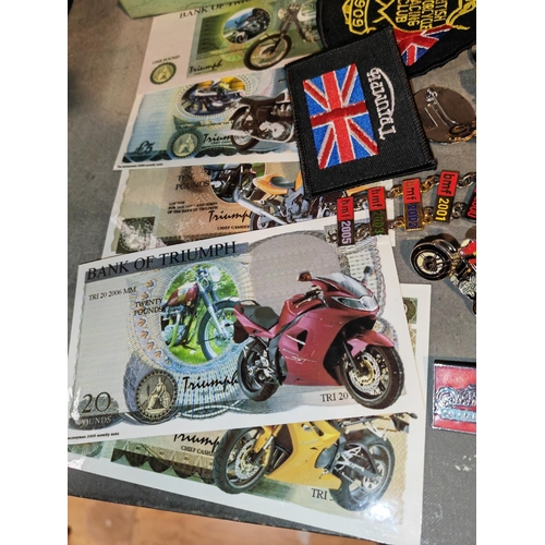 371 - Bag Of Motorcycle Badges And Cloth Badges Etc