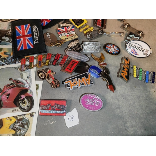 371 - Bag Of Motorcycle Badges And Cloth Badges Etc