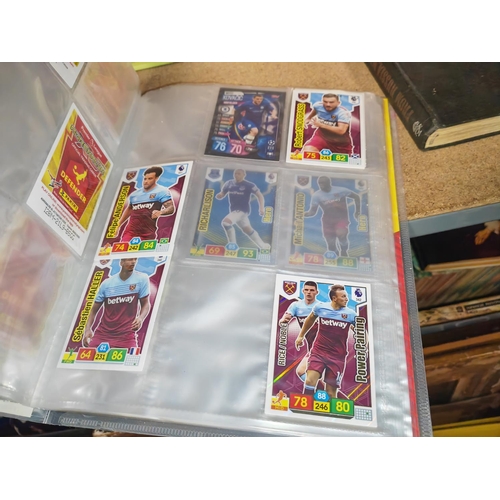 15 - Folder Of Match Attax Football Trading Cards + Selection Of Chelsea Folders With Magazines