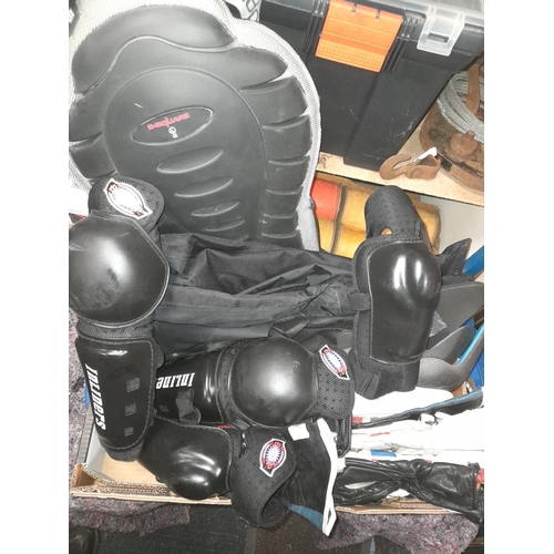 40 - Box Of Motorbike Protective Gear Items