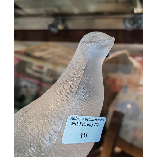 331 - Lalique Glass Bird Beak A/F