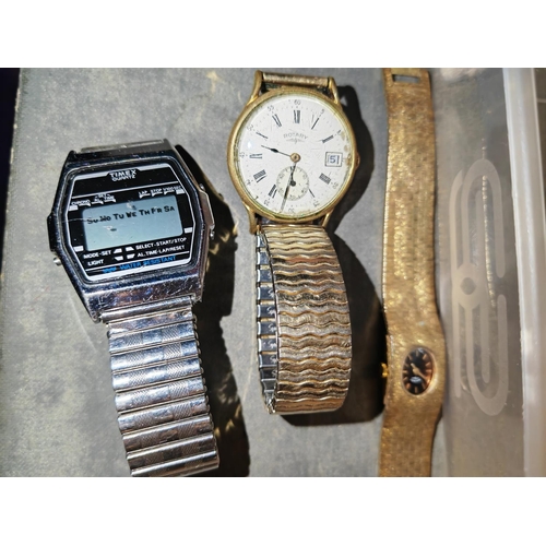 355 - 2 Ladies + Gents Mechanical Rotary Watches + 1 Timex Lcd Watch