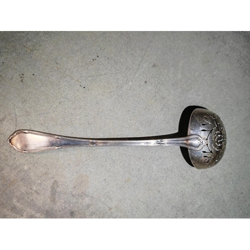 412 - Silver Sugar Spoon/Tea Strainer