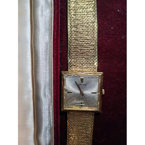 415 - Cased Art Deco Man'S Watch Working