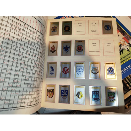 667 - Box Of Football Sticker Alums And Cigarette Cards