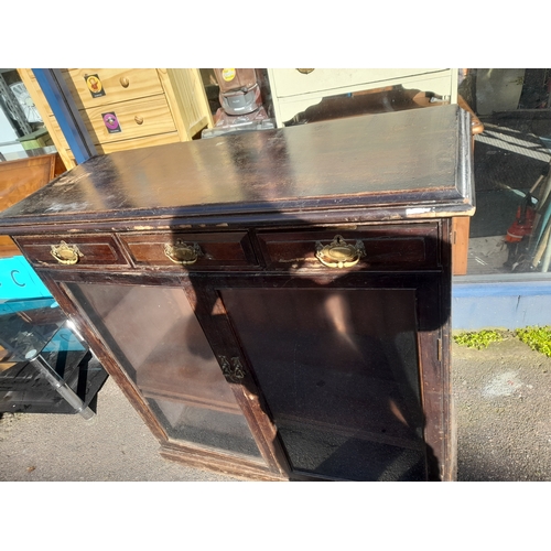 62 - Turn Of The Century 3 Drawer Bookcase