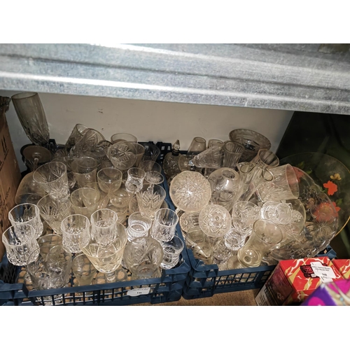 146 - 2 Boxes Of Glassware Including Doulton And Galway