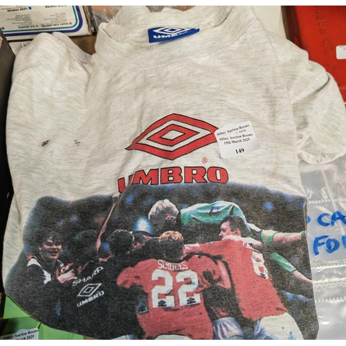 149 - Man Utd/Umbro Vintage T-Shirt Size Xl