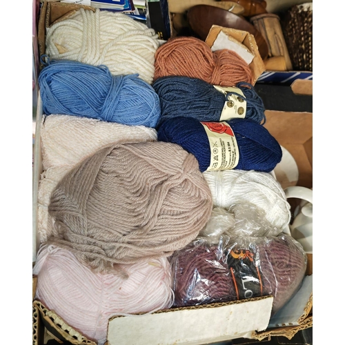 174 - 2 Small Boxes Of Mixed Wool & Cotton