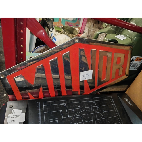 190 - Milnor Vintage Metal Commercial Sign Washer Badge