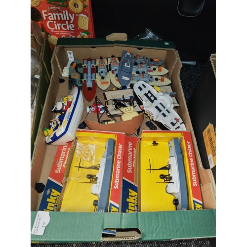 212 - Box Of Boats Including Dinky