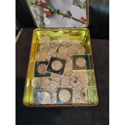 261 - Approx. 51 Commemorative Coins In Tin