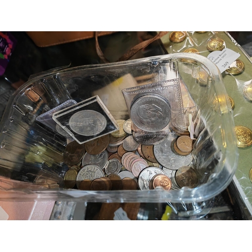 272 - Tub Of English And Foreign Coins