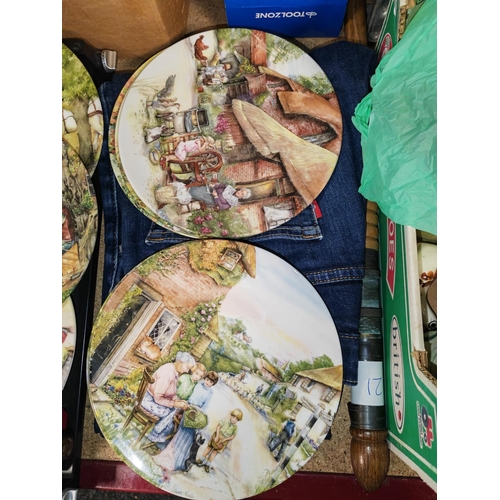 183 - 8 Royal Doulton Susan Neale Plates Old Craft Scenery