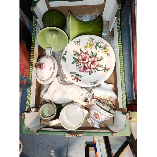 253 - Box Of Assorted China