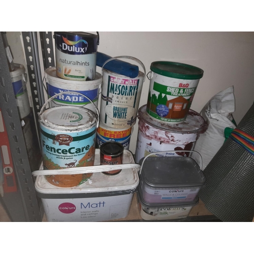 703 - Selection Of Tins Of Part Used Paints Plus A Fine Sand Unopened