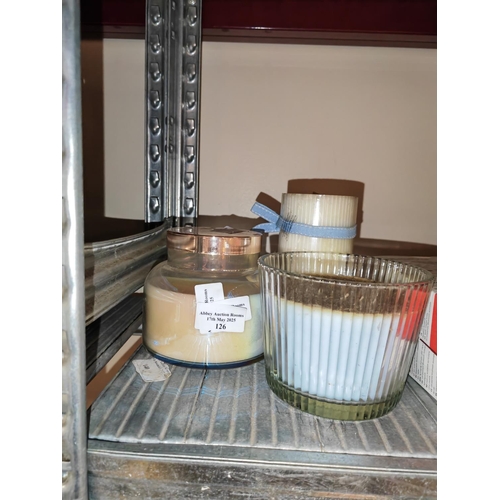 126 - 3 Scented Candles