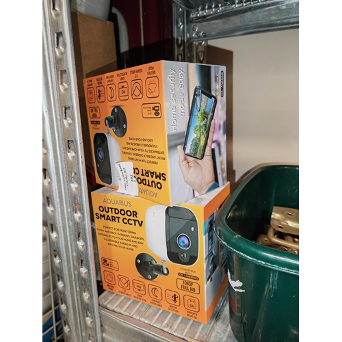 132 - 2 Aquarius Unused Outdoor Smart Cctv Camera'S Boxed