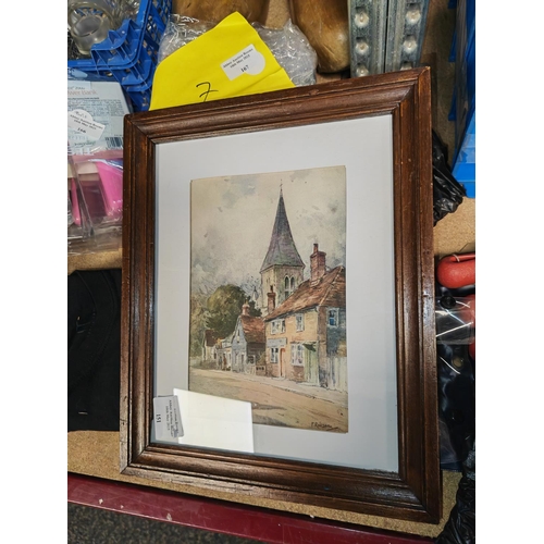 154 - Small Framed Print Of A Street Scene By Featherstone Robson