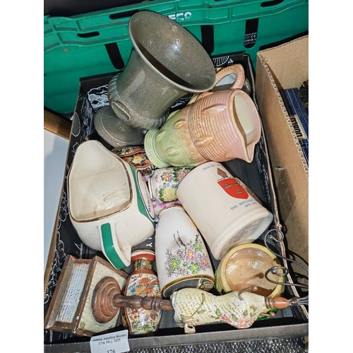 176 - Box Of China Including Sylvac And Wedgewood
