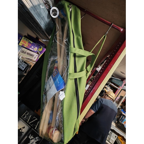 252 - Unused Croquet Set In Bag