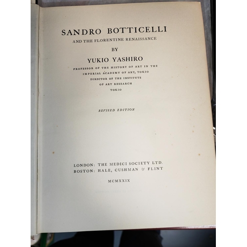 257 - Book Sandro Botticelli & Florentine Renaissance By Yukio Yashiro, 1929, Colour & Monochrome Illustra... 